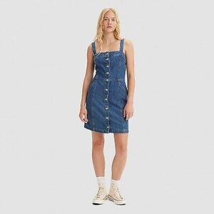 Levi's Blue Denim Mini Dress